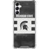 Michigan State University Black and White Stripes Galaxy A15 5G Clear Case